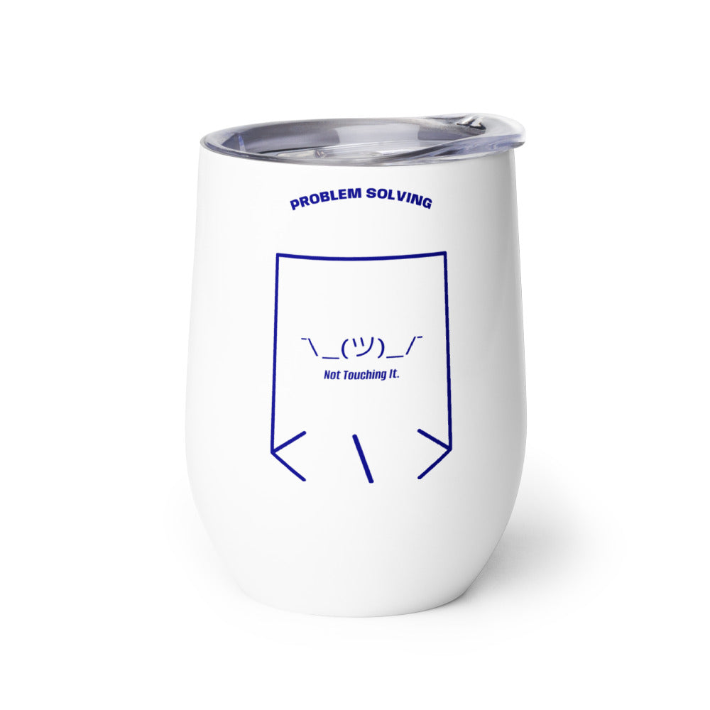 ¯\_(ツ)_/¯ — White Navy back mockup (12 oz)