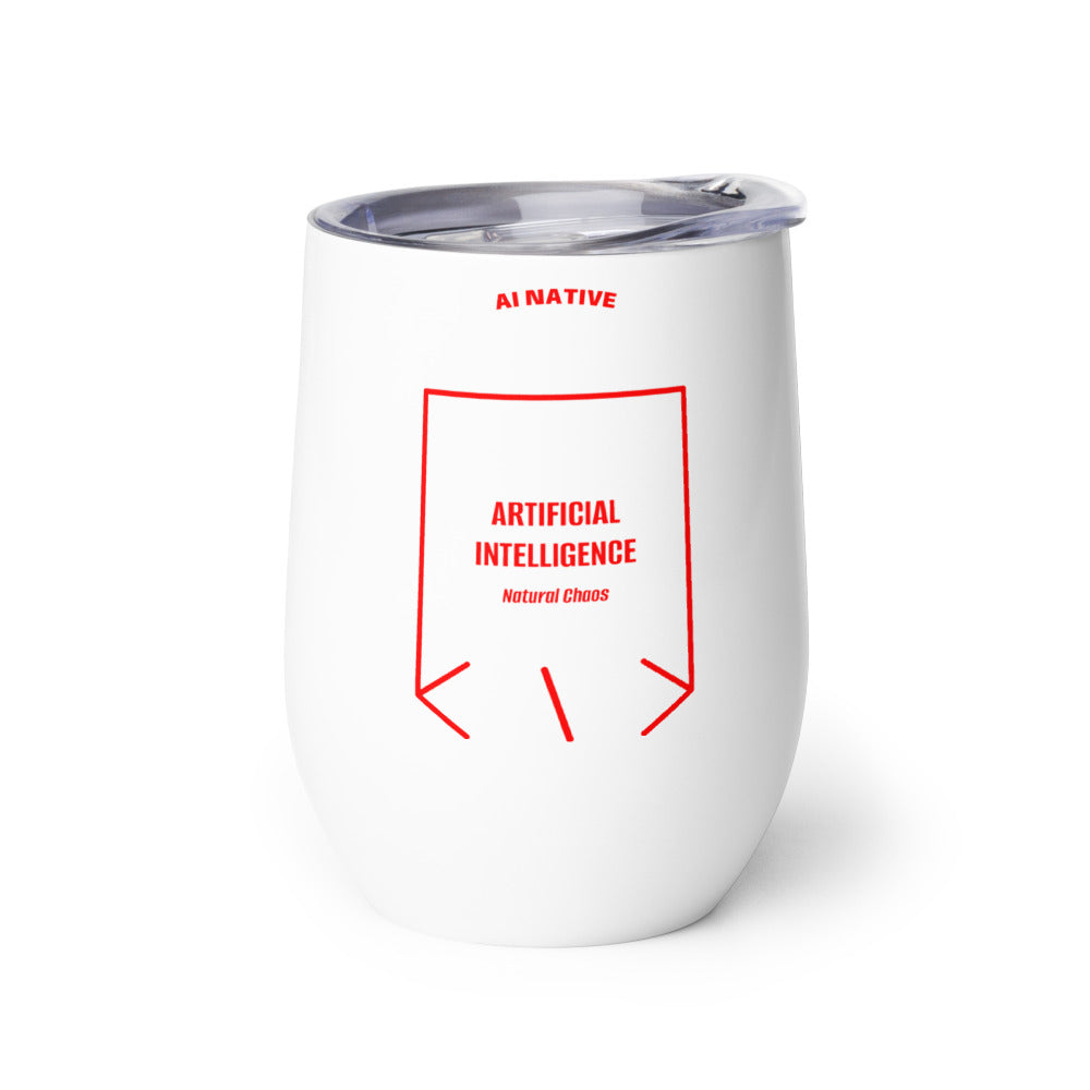 Artificial Intelligence — White Red back mockup (12 oz)