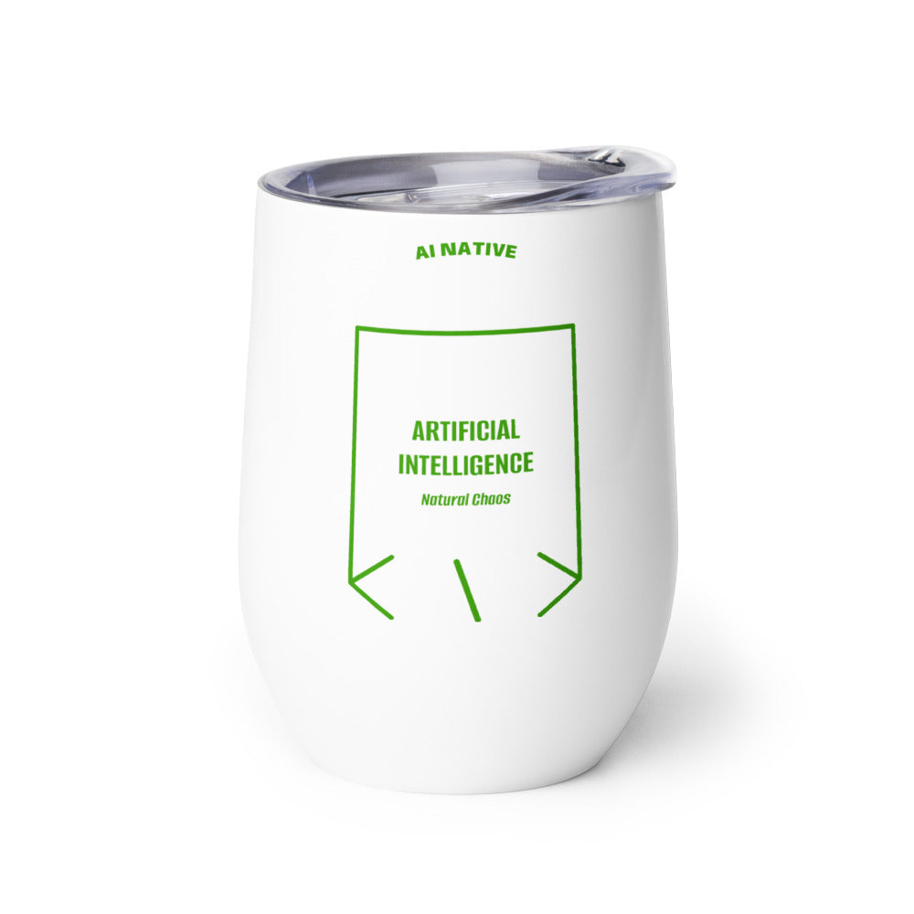 Artificial Intelligence — White Green back mockup (12 oz)
