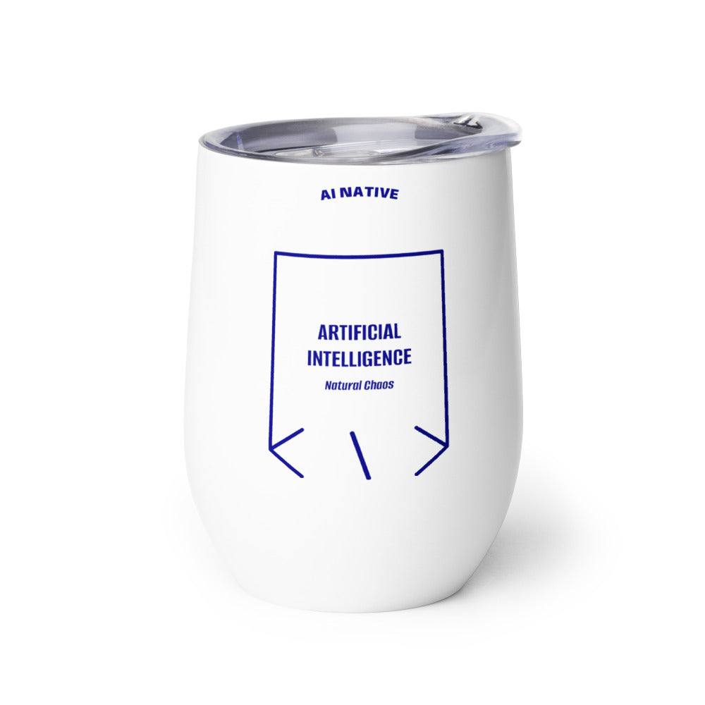 Artificial Intelligence — White Navy back mockup (12 oz)