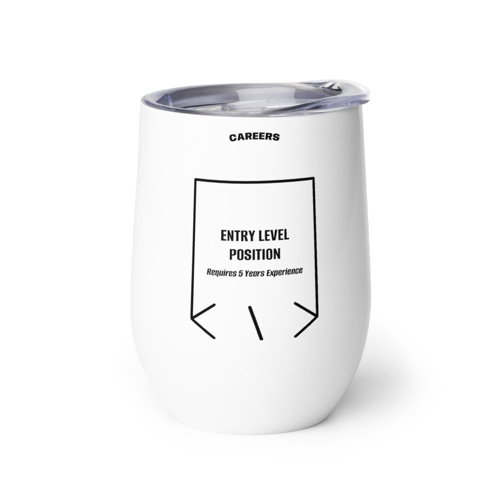 Entry Level Position — White Black back mockup (12 oz)