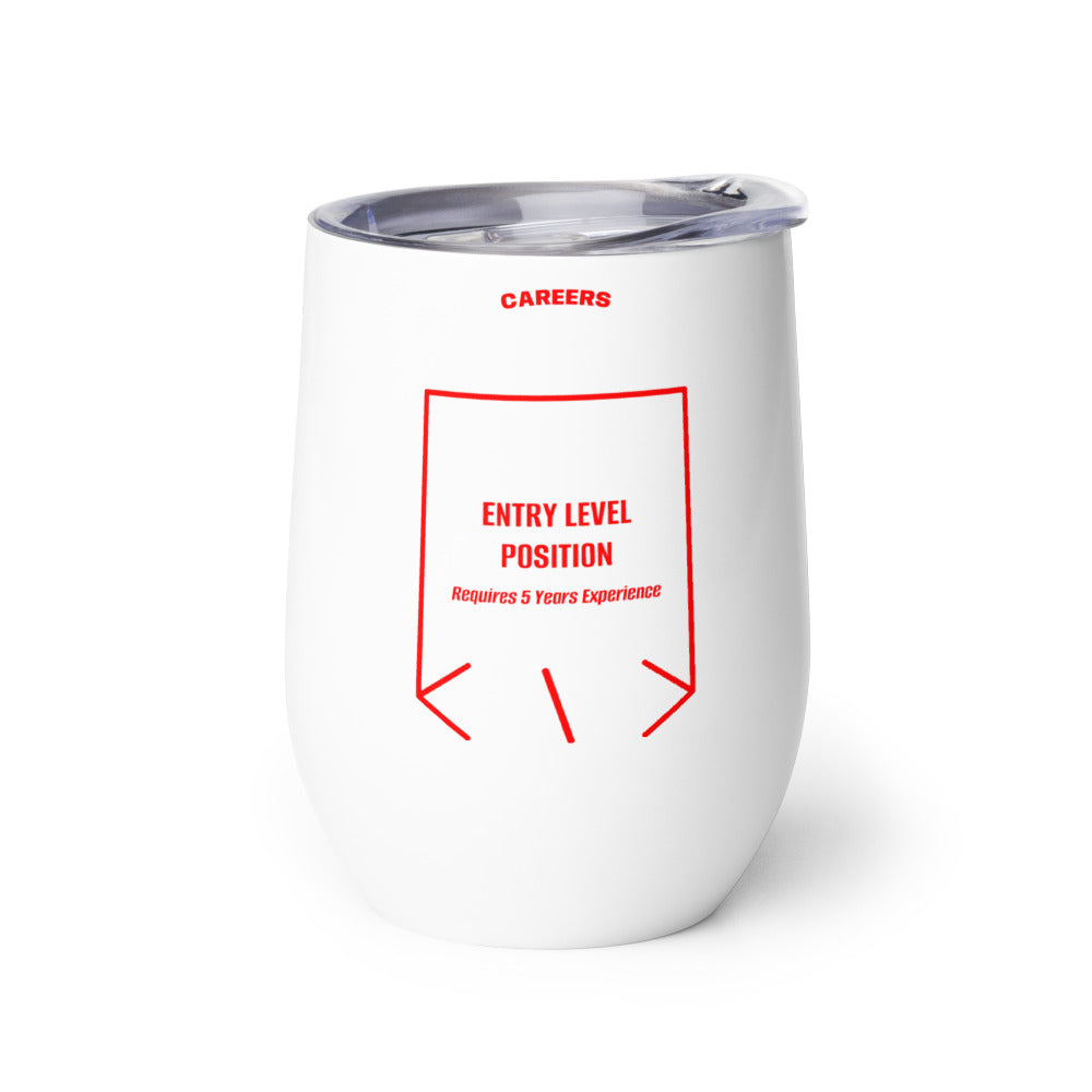 Entry Level Position — White Red back mockup (12 oz)