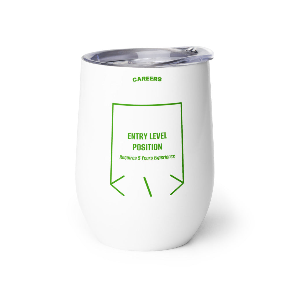 Entry Level Position — White Green back mockup (12 oz)