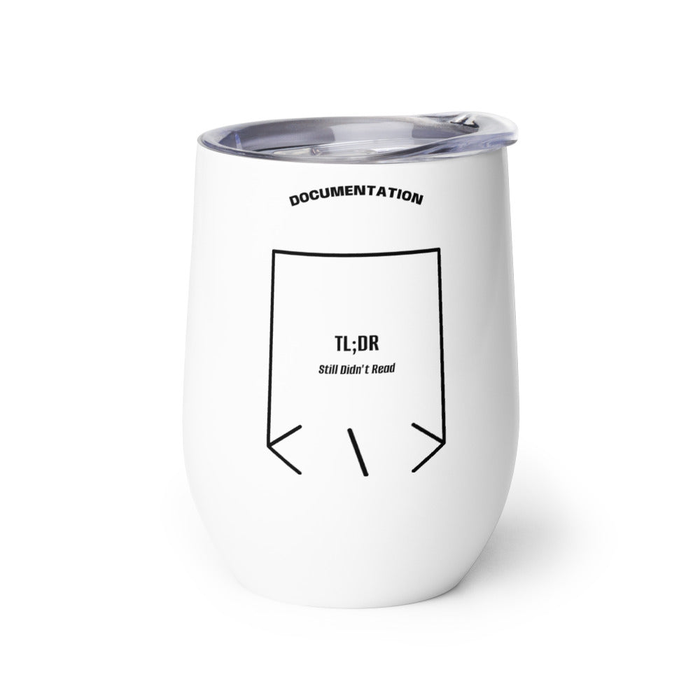 TL;DR — White Black back mockup (12 oz)