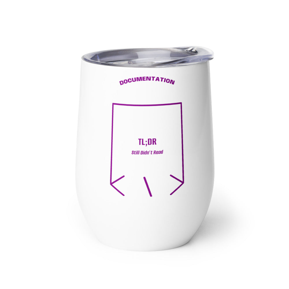 TL;DR — White Purple back mockup (12 oz)
