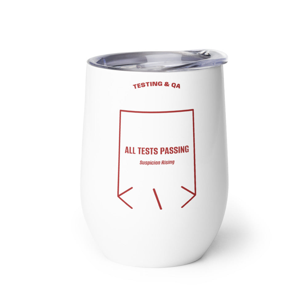 All Tests Passing — White Brown back mockup (12 oz)