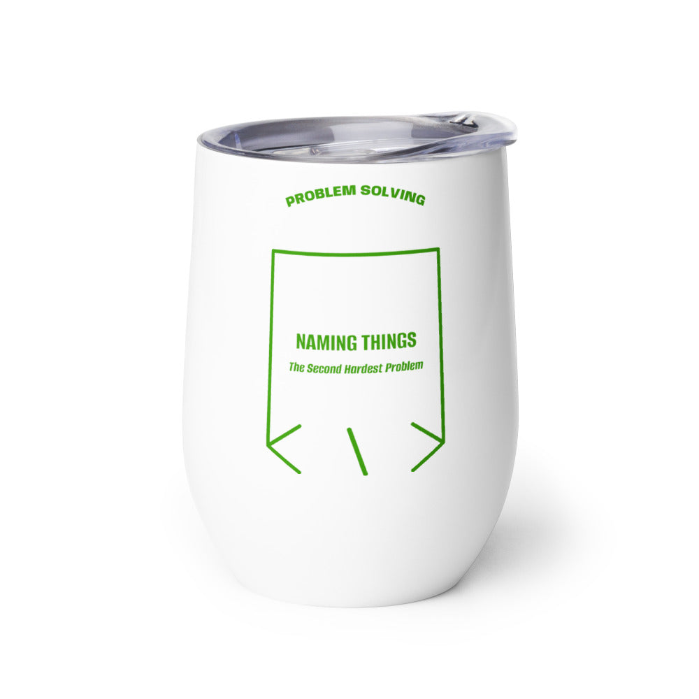 Naming Things — White Green back mockup (12 oz)