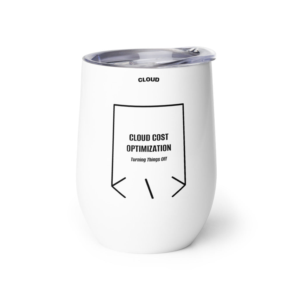 Cloud Cost Optimization — White Black back mockup (12 oz)