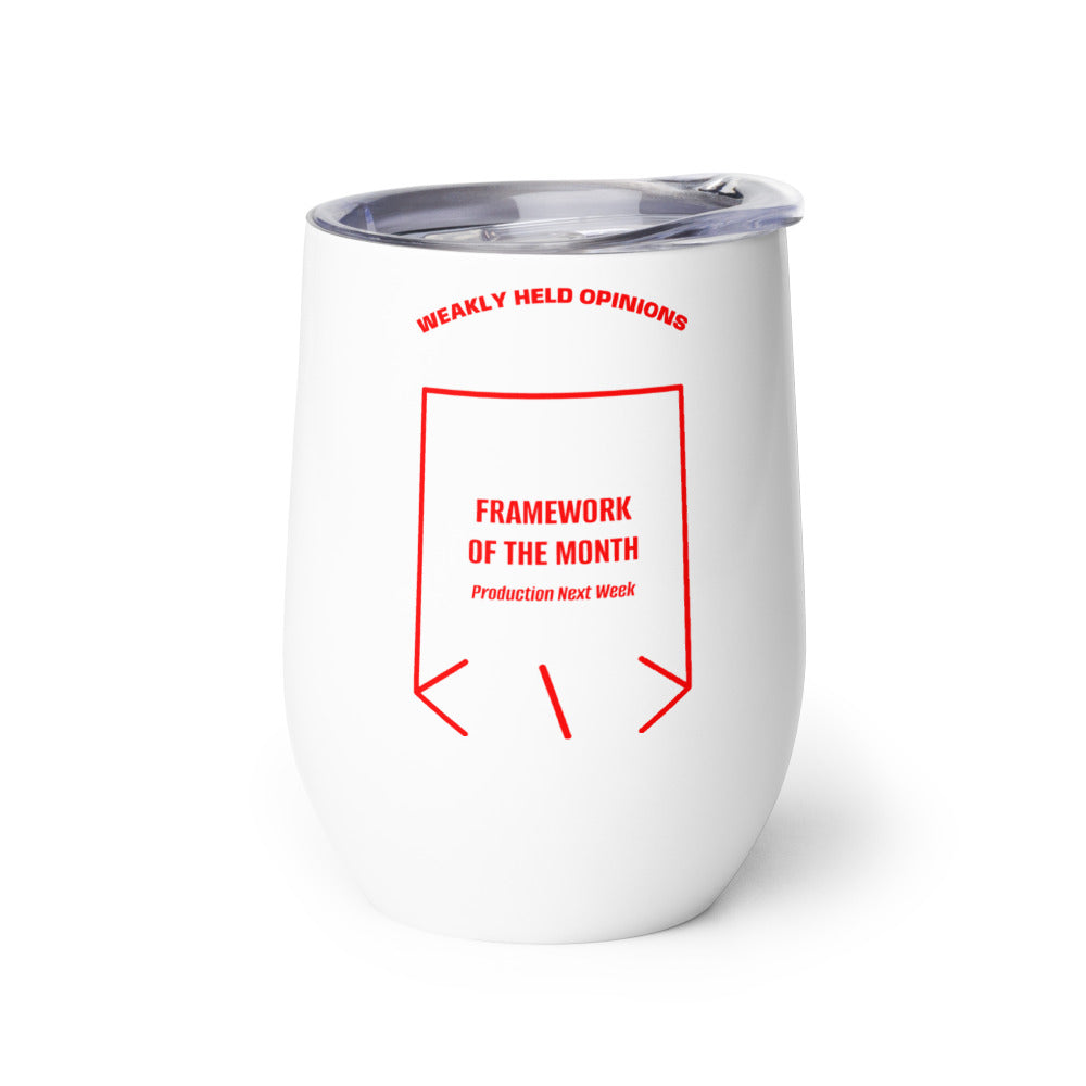 Framework Of The Month — White Red back mockup (12 oz)