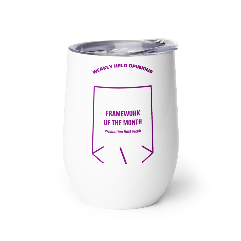 Framework Of The Month — White Purple back mockup (12 oz)