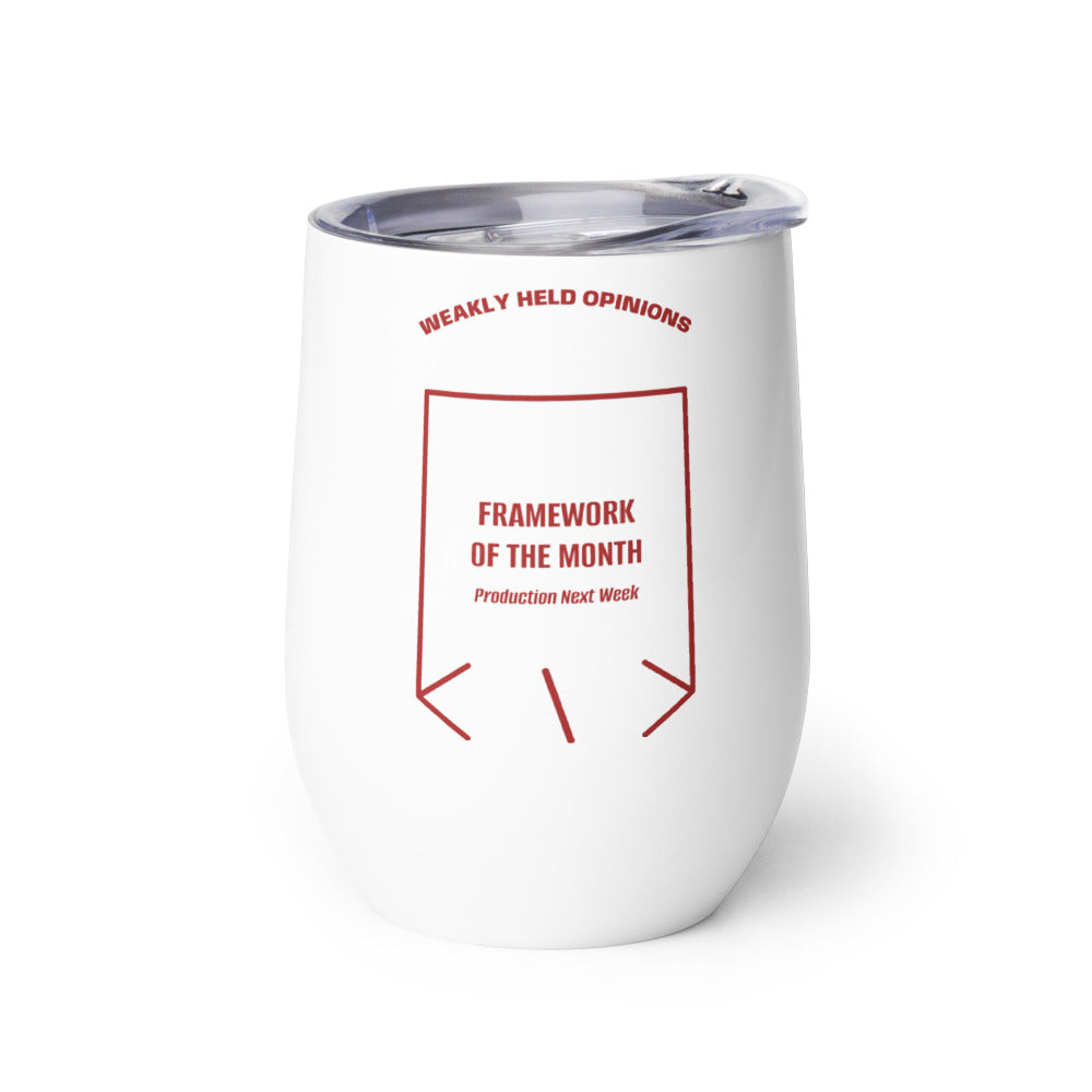 Framework Of The Month — White Brown back mockup (12 oz)