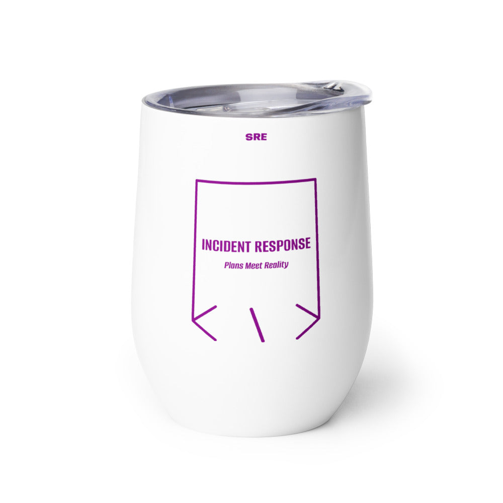 Incident Response — White Purple back mockup (12 oz)