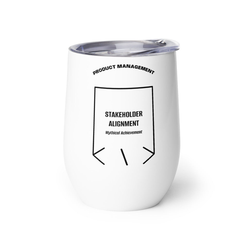 Stakeholder Alignment — White Black back mockup (12 oz)
