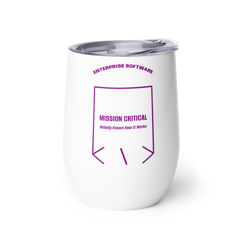 Mission Critical — White Purple back mockup (12 oz)