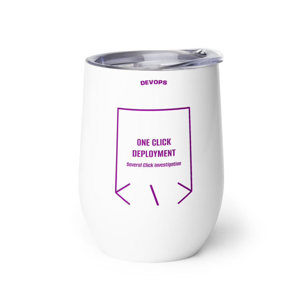 One Click Deployment — White Purple back mockup (12 oz)