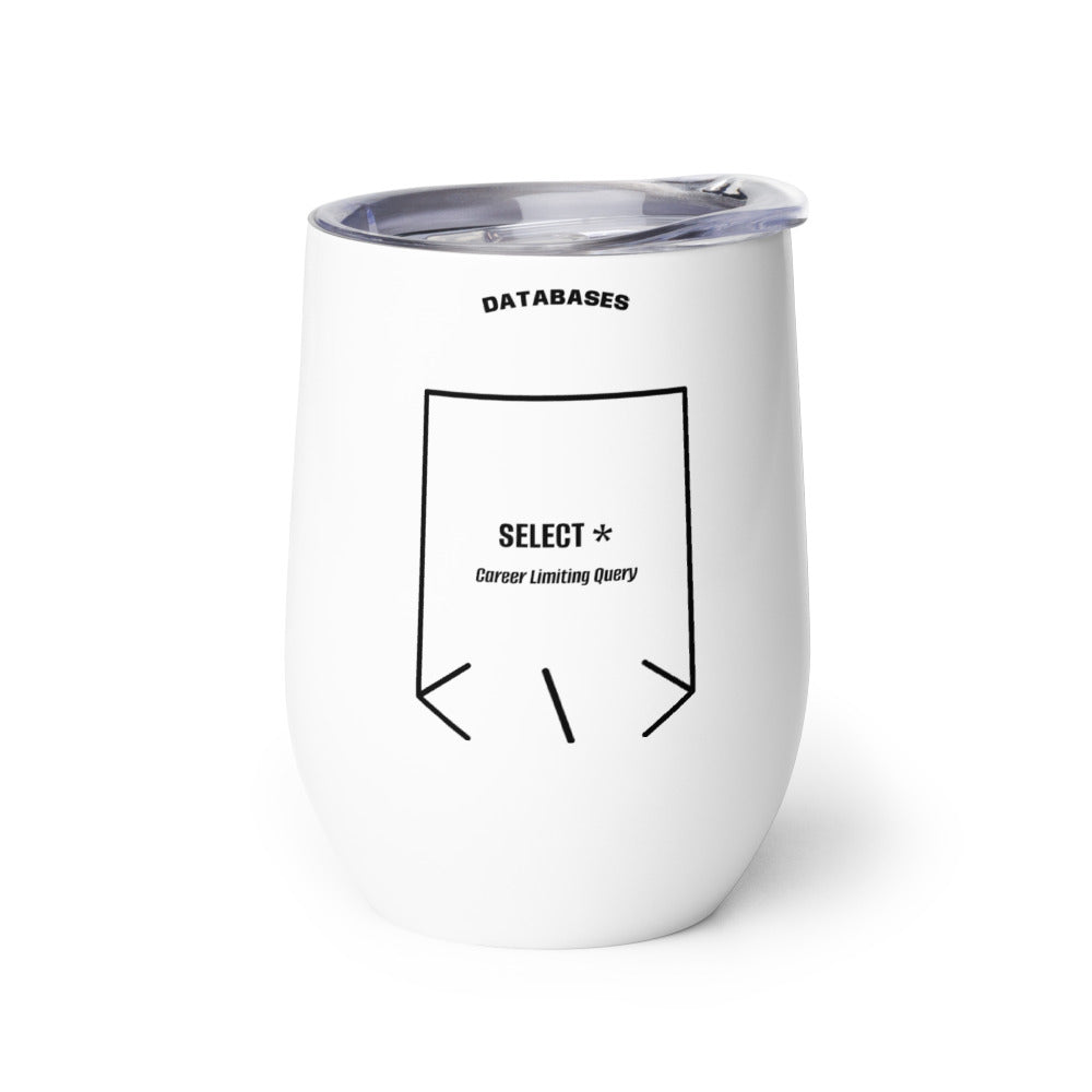SELECT * — White Black back mockup (12 oz)