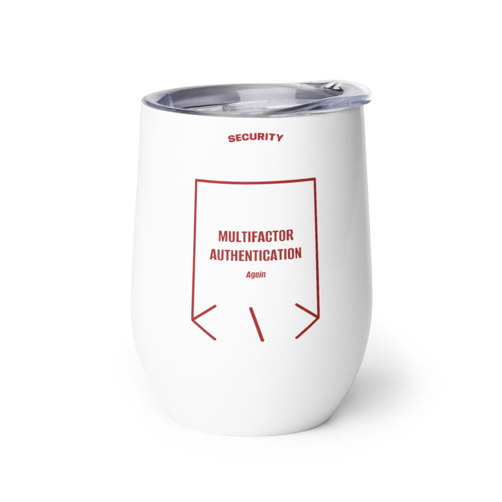 Multifactor Authentication — White Brown back mockup (12 oz)