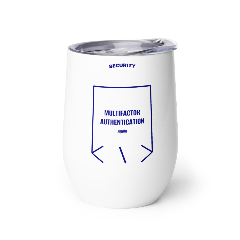 Multifactor Authentication — White Navy back mockup (12 oz)