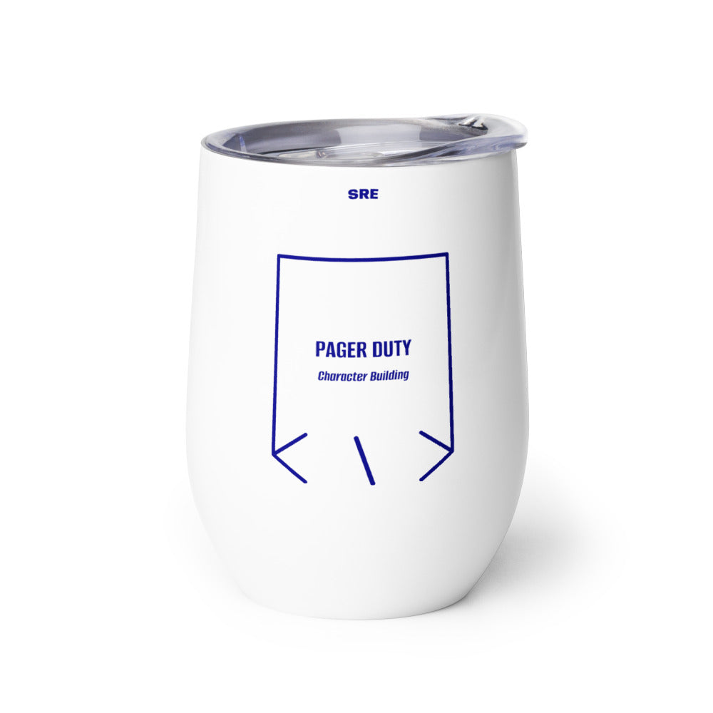 Pager Duty — White Navy back mockup (12 oz)