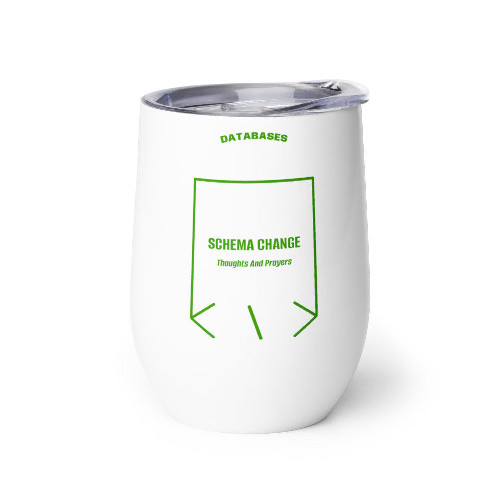 Schema Change — White Green back mockup (12 oz)
