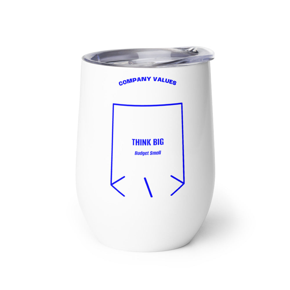 Think Big — White Blue back mockup (12 oz)