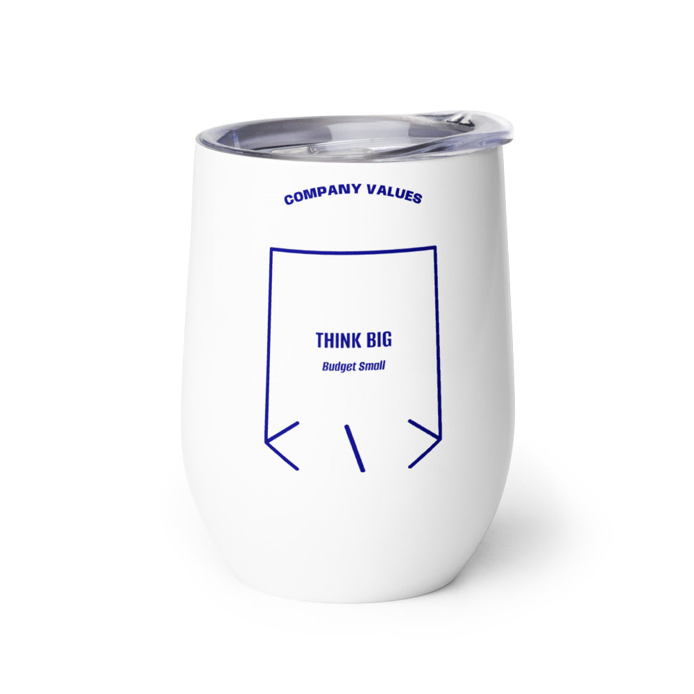 Think Big — White Navy back mockup (12 oz)