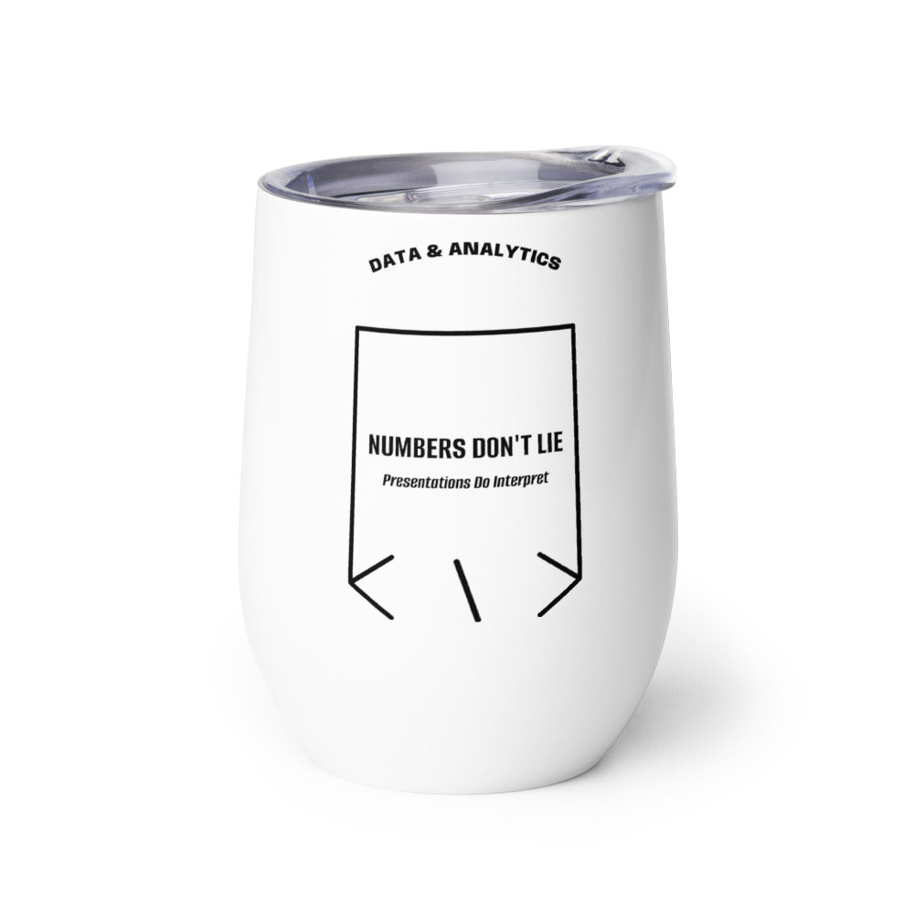 Numbers Don't Lie — White Black back mockup (12 oz)