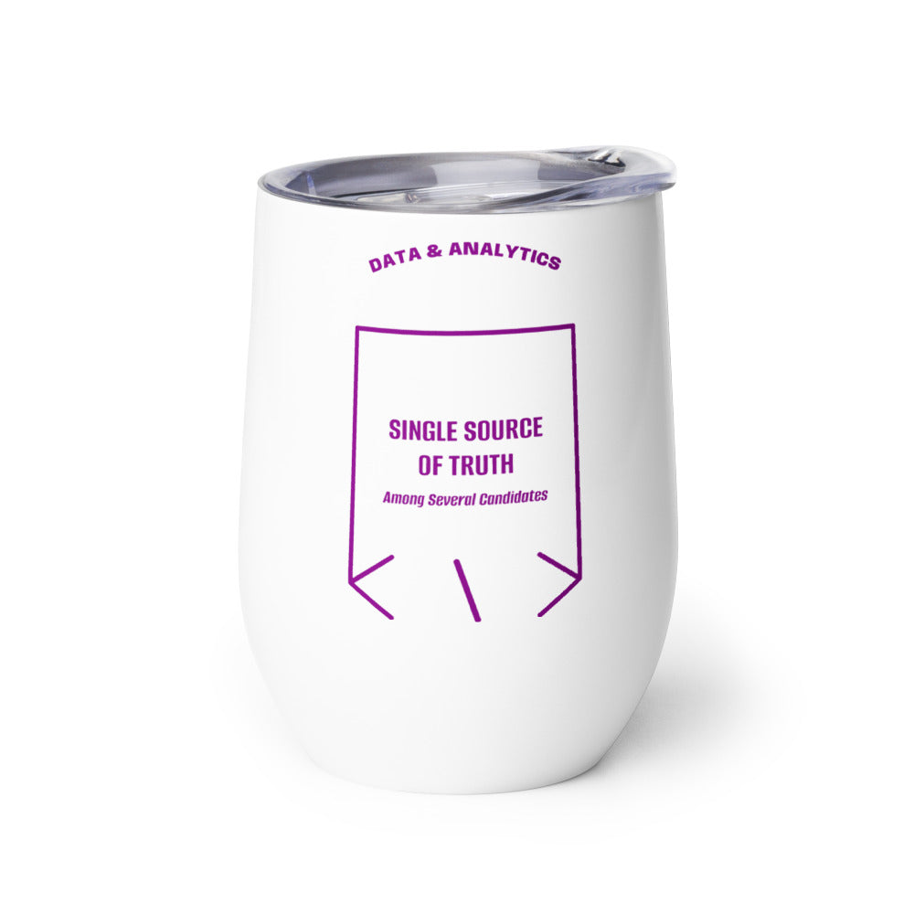 Single Source Of Truth — White Purple back mockup (12 oz)