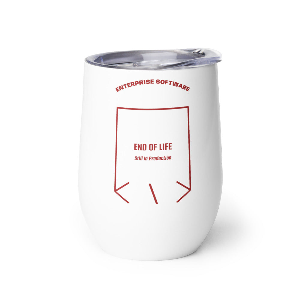 End Of Life — White Brown back mockup (12 oz)