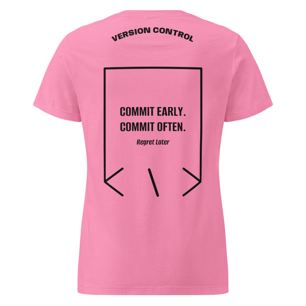 Commit Early. Commit Often. — Azalea Black back mockup