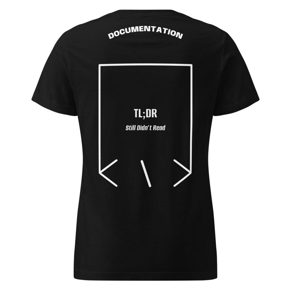 TL;DR — Black White back mockup