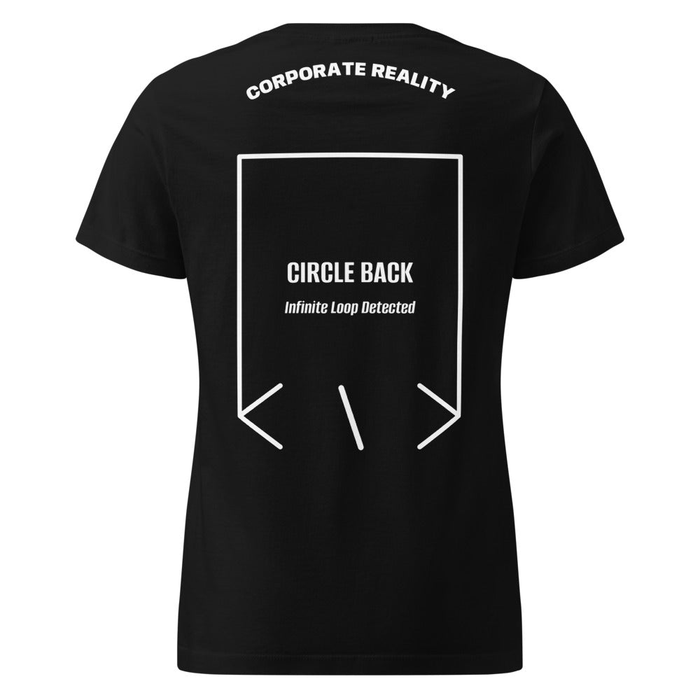 Circle Back — Black White back mockup