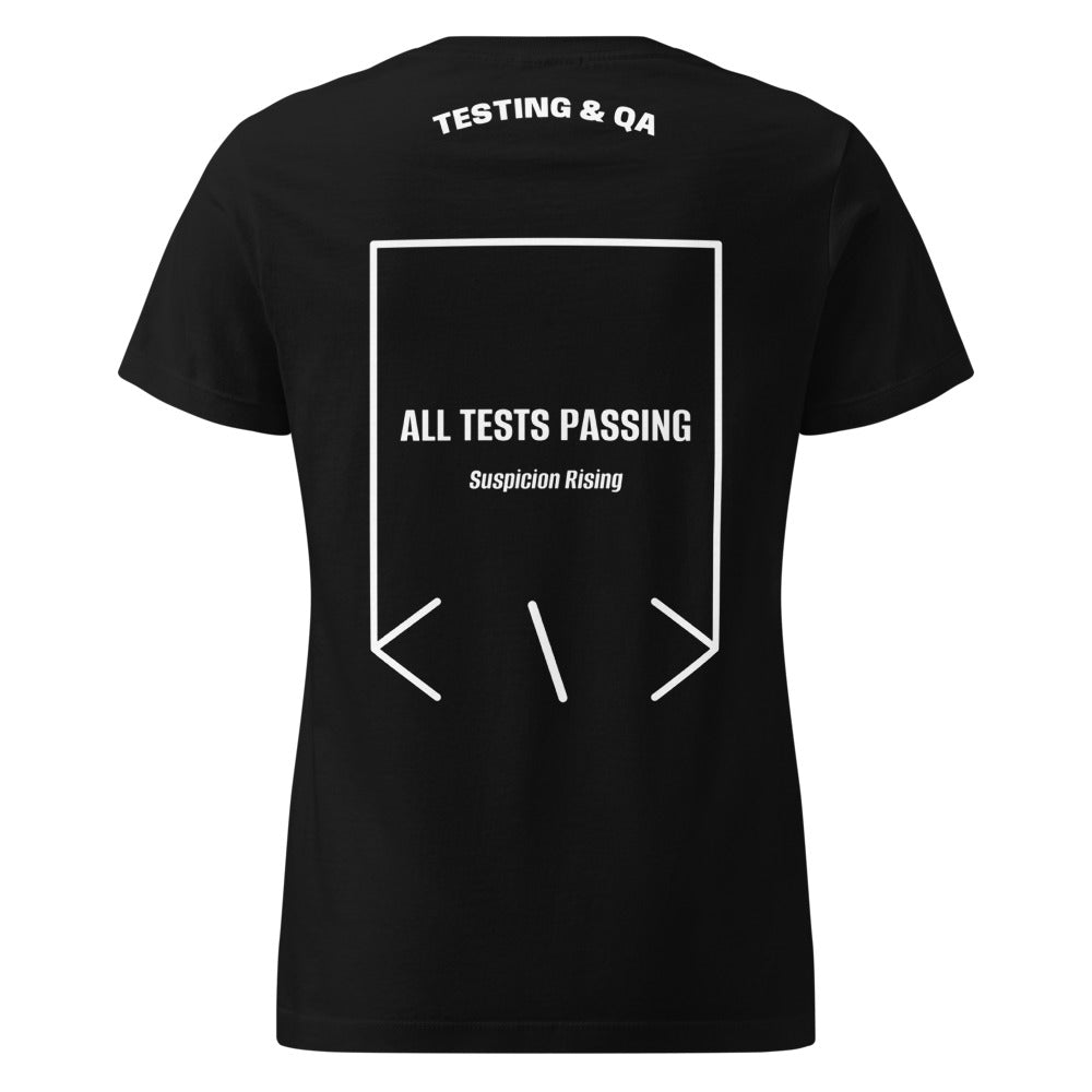 All Tests Passing — Black White back mockup