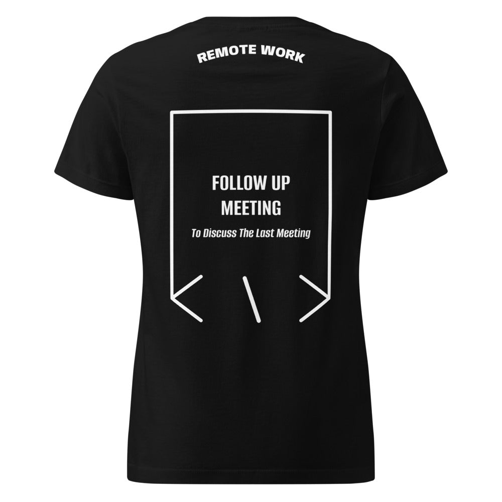 Follow Up Meeting — Black White back mockup