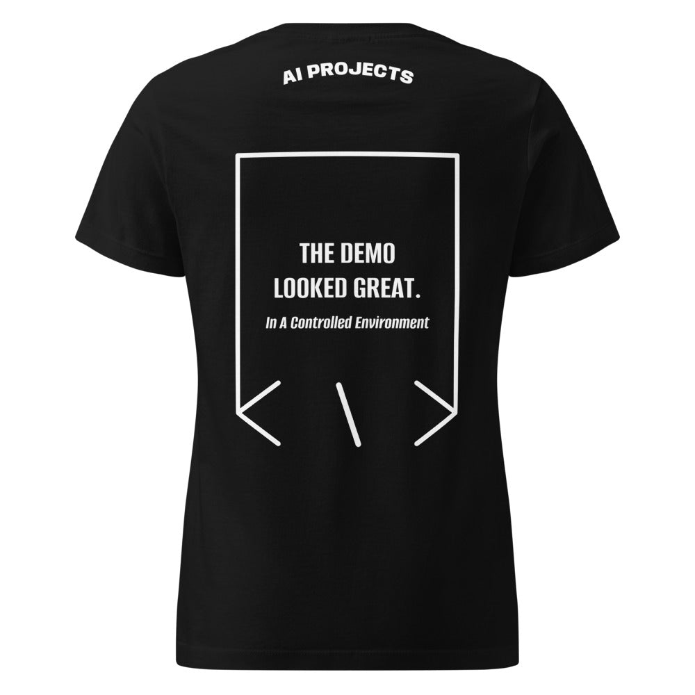 The Demo Looked Great. — Black White back mockup