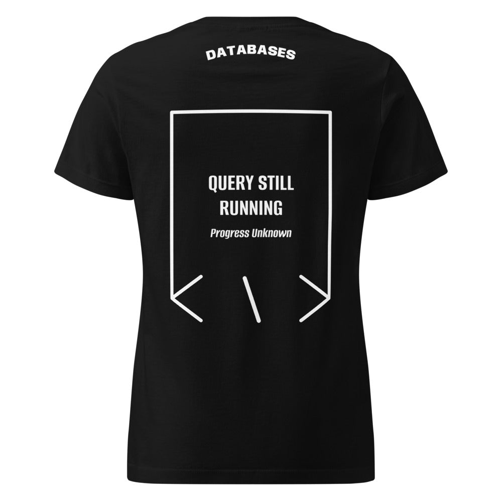 Query Still Running — Black White back mockup