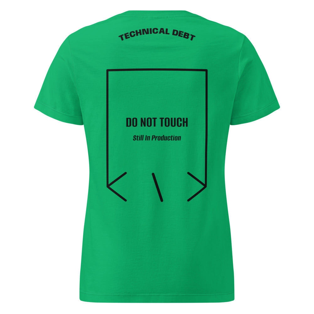 Do Not Touch — Irish Green Black back mockup