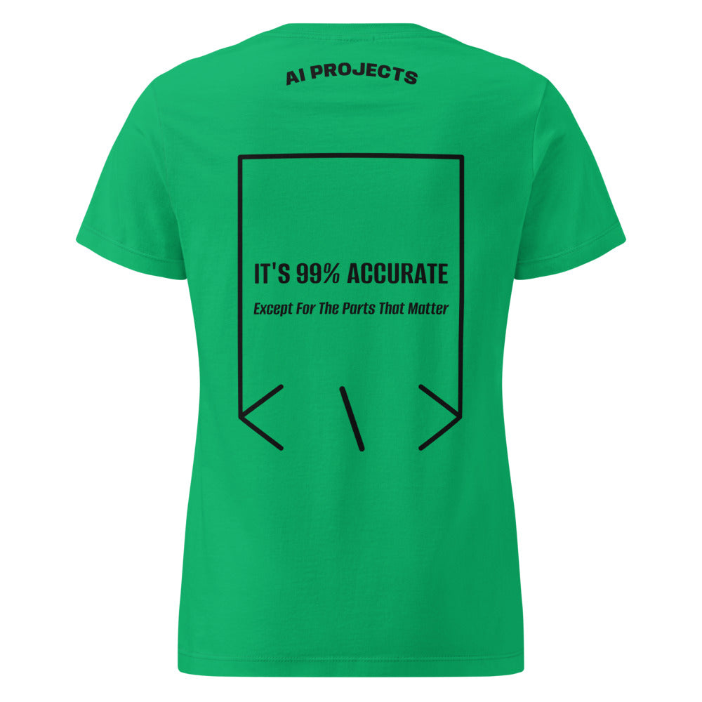 It's 99% Accurate — Irish Green Black back mockup