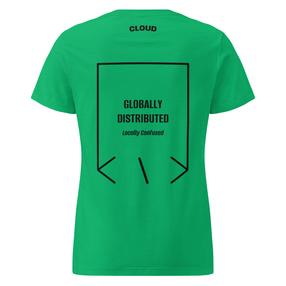 Globally Distributed — Irish Green Black back mockup