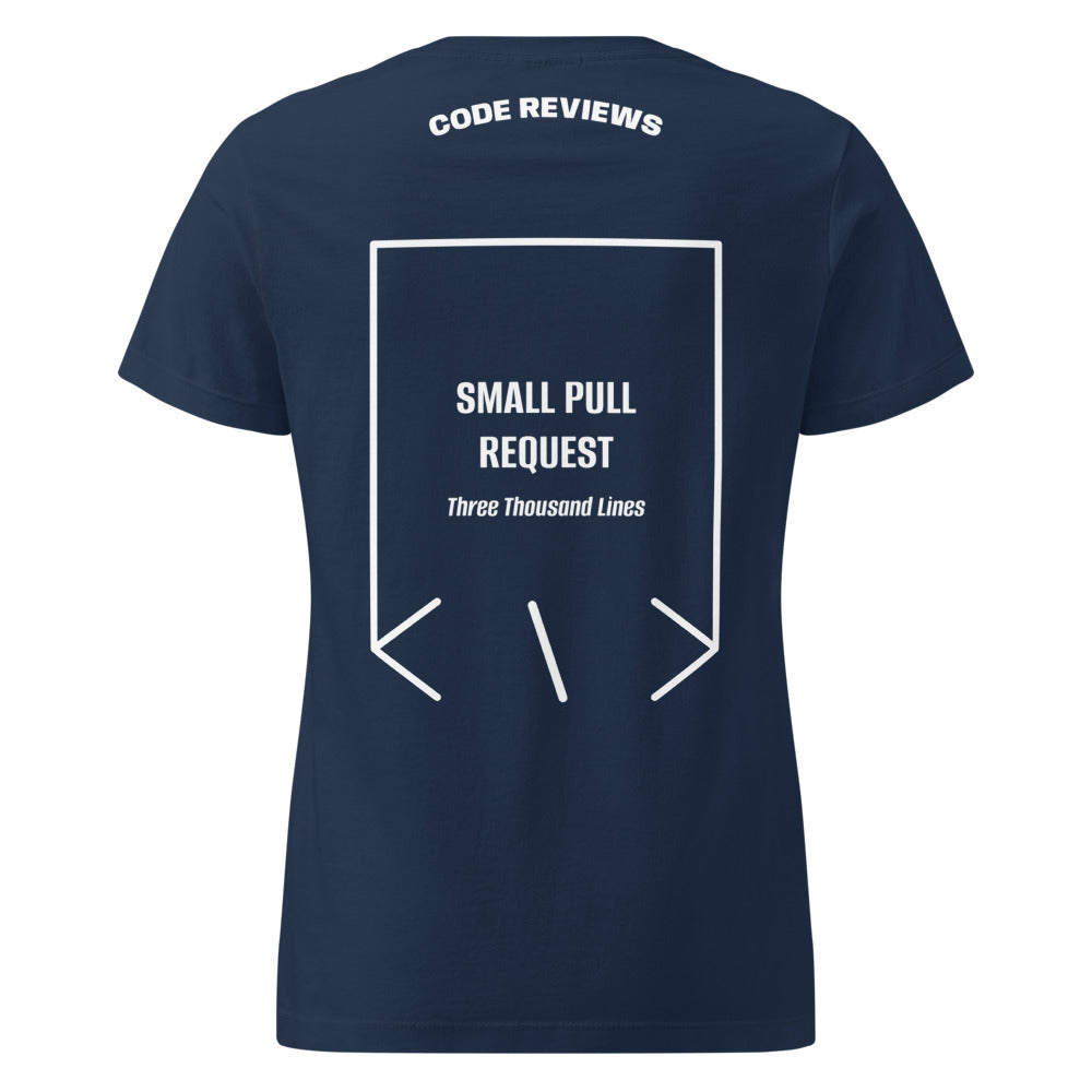 Small Pull Request — Navy White back mockup