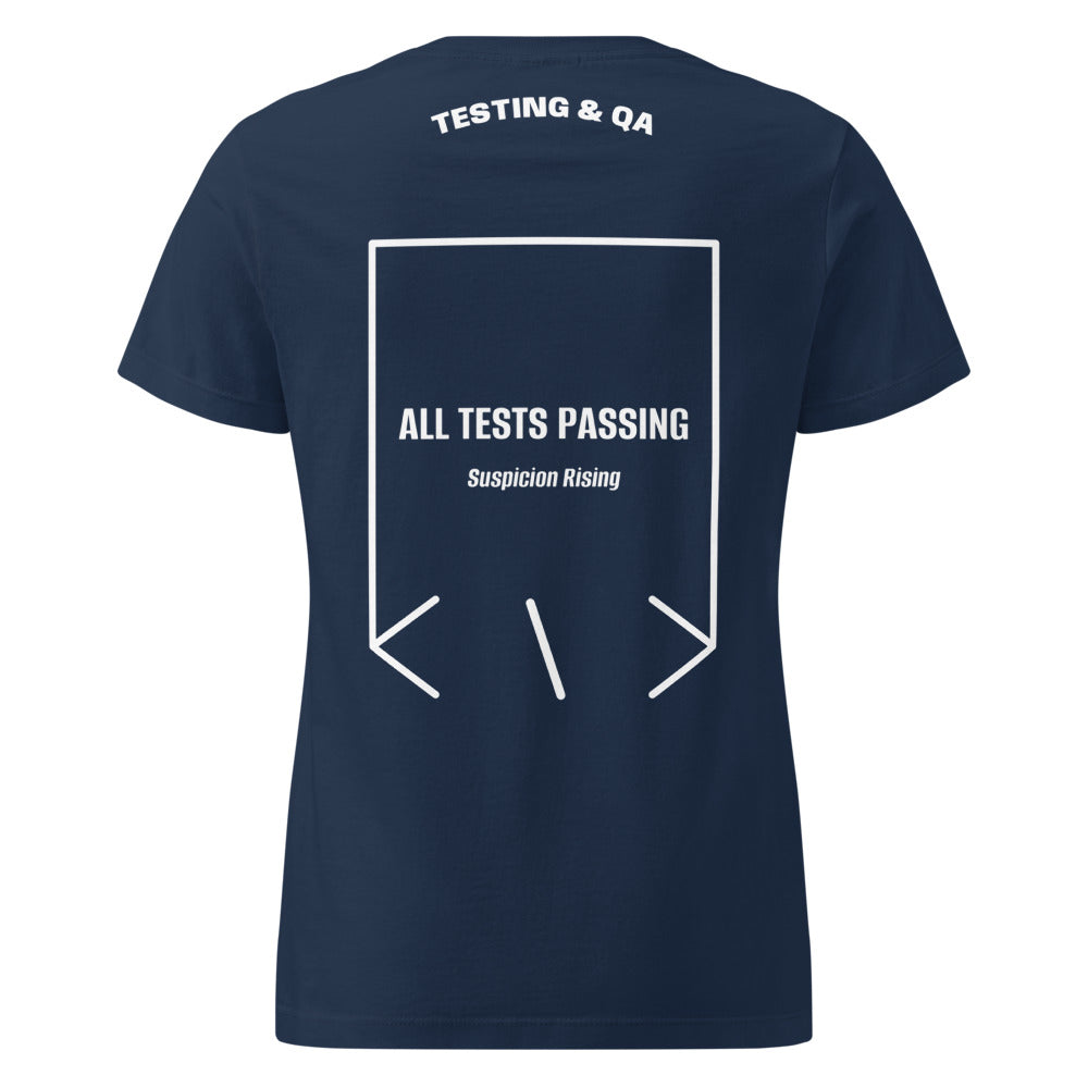 All Tests Passing — Navy White back mockup