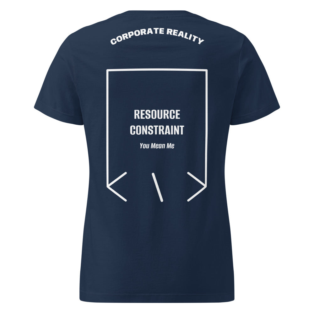 Resource Constraint — Navy White back mockup