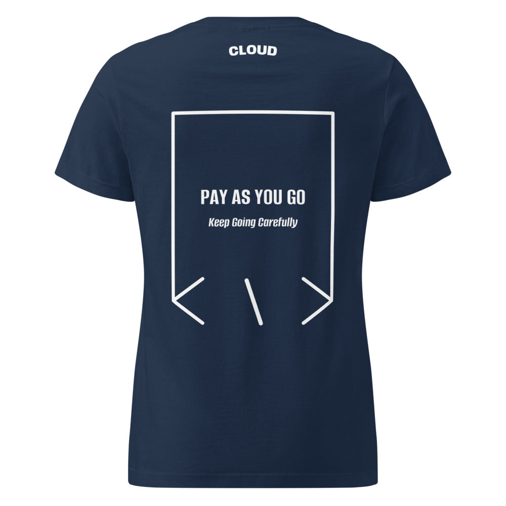 Pay As You Go — Navy White back mockup