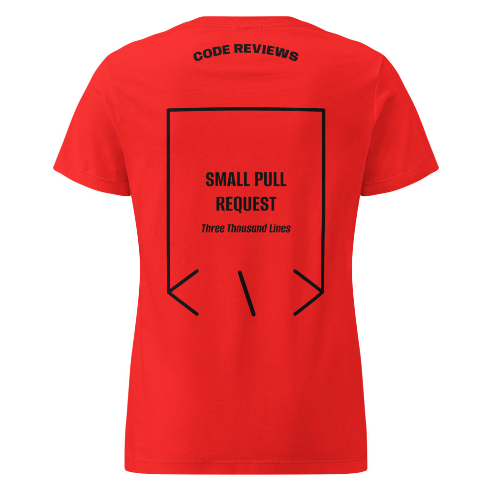 Small Pull Request — Red Black back mockup