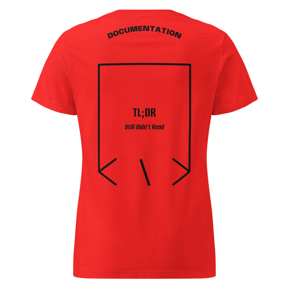TL;DR — Red Black back mockup