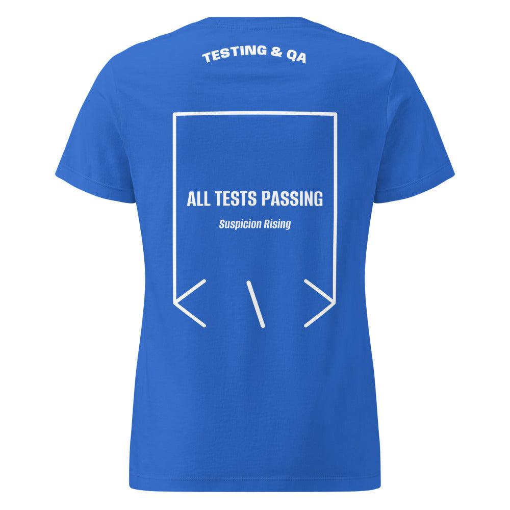 All Tests Passing — Royal White back mockup