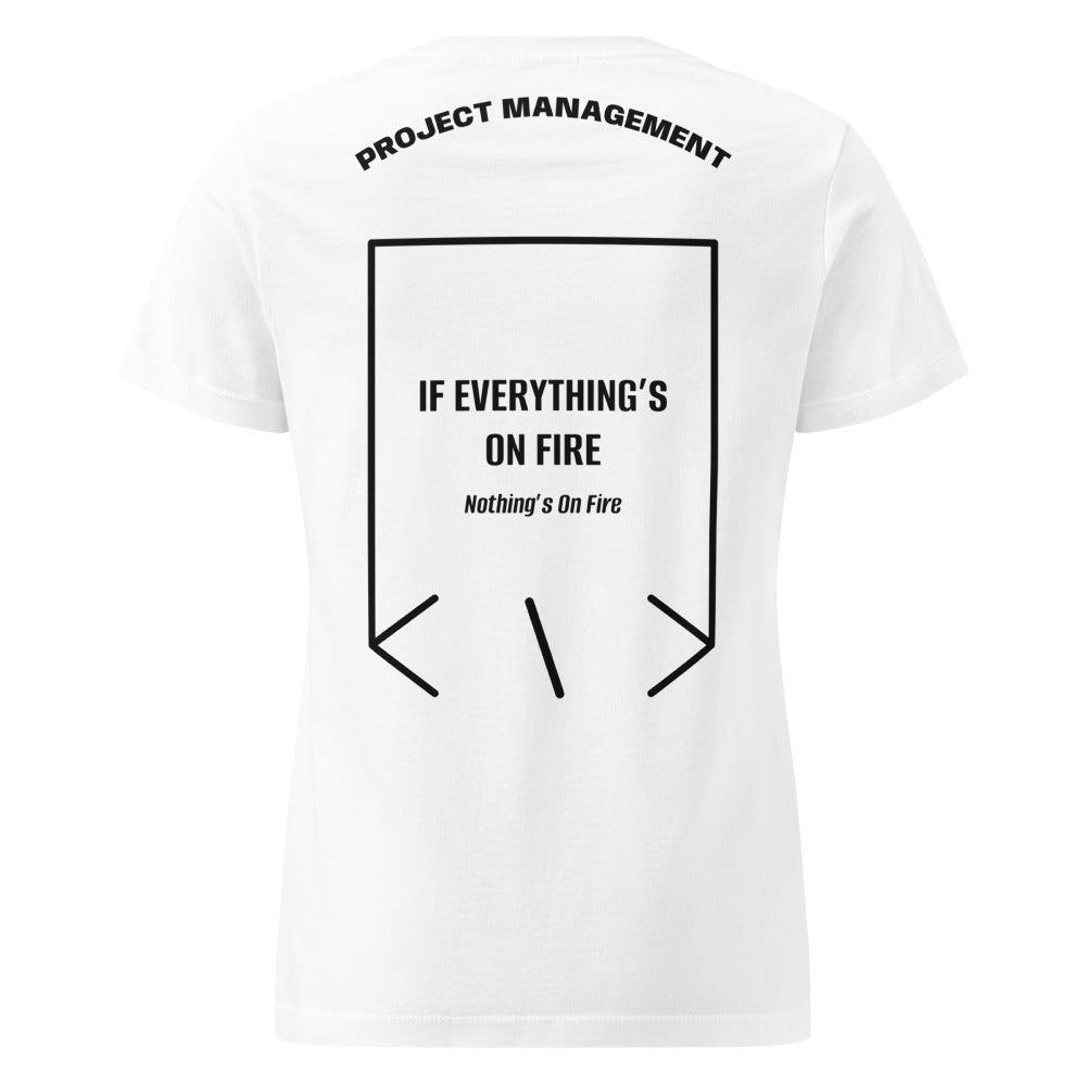 If Everything’s On Fire — White Black back mockup