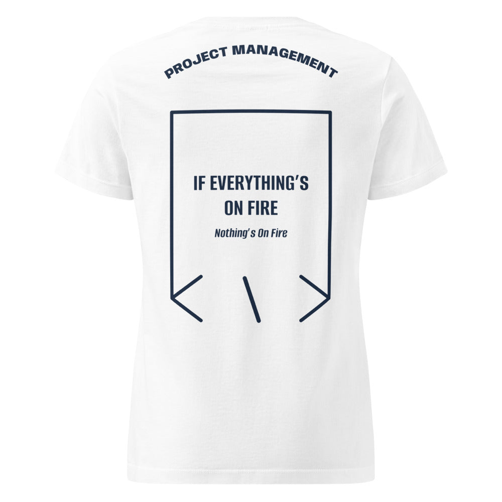 If Everything’s On Fire — White Navy back mockup