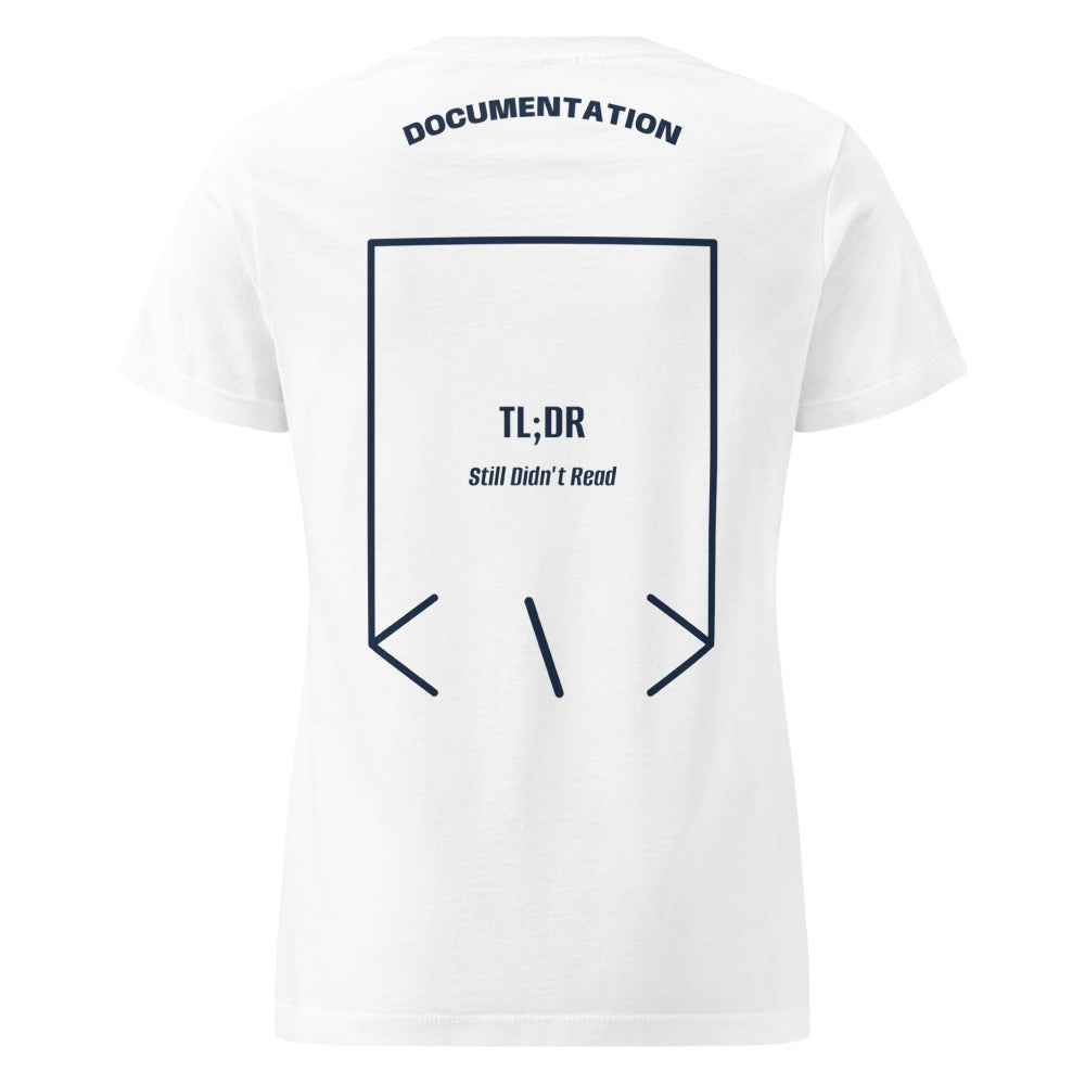 TL;DR — White Navy back mockup