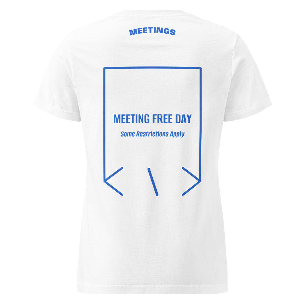 Meeting Free Day — White Royal back mockup